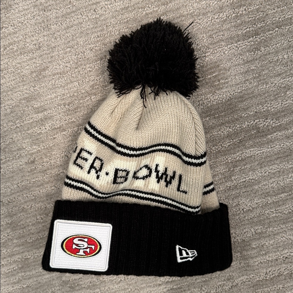 NFL SF 49ers Super Bowl LVIII Beanie NWT - Picture 3 of 4